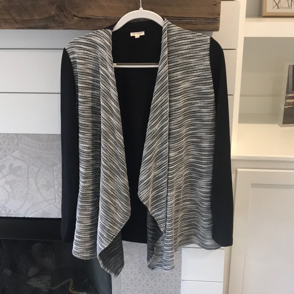 Black and white cardigan